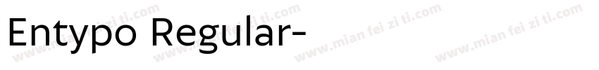 Entypo Regular字体转换
